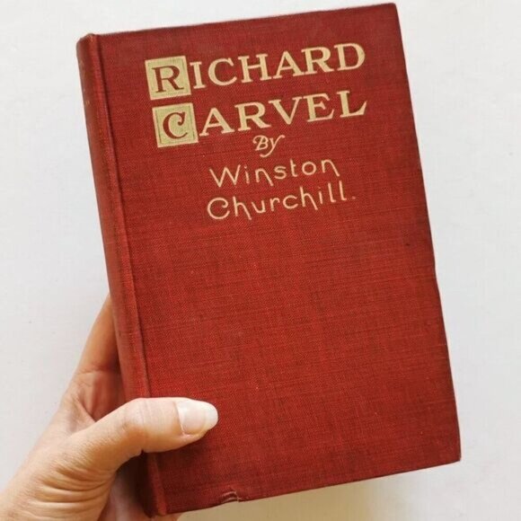 1912 Richard Carvel by Winston Churchill Hardcover Red Book Historical Novel - Picture 1 of 10